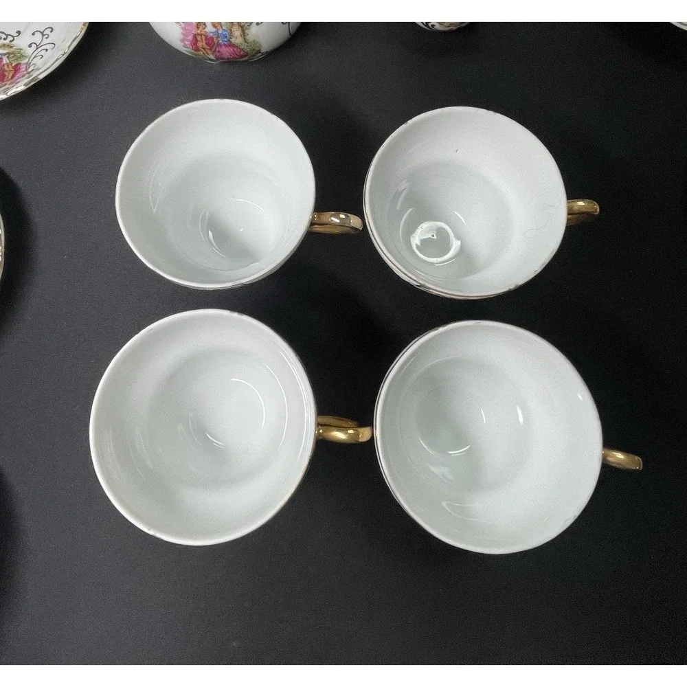 Vintage 1940-69‎ Versailles Sugar Bowl Tea Cups Saucers Decanter See Description