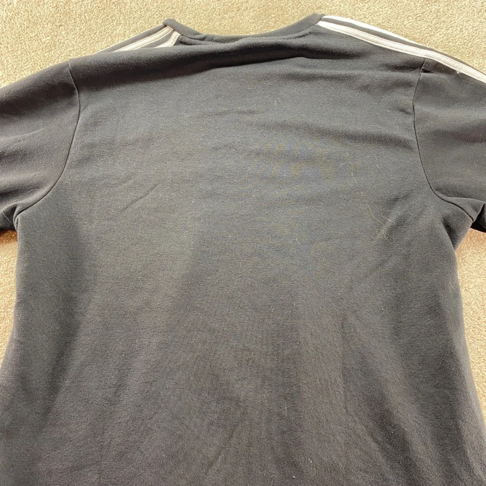 Adidas Sweatshirt Mens‎ Size XL Black Primegreen Crewneck Long Sleeve 3 Stripe