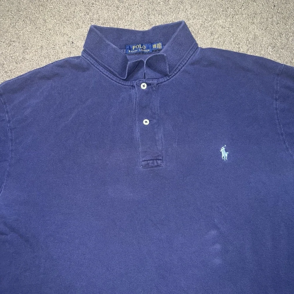 Polo Ralph Lauren Polo Shirt Mens 2XB Big Navy Pony Logo Preppy Golf‎