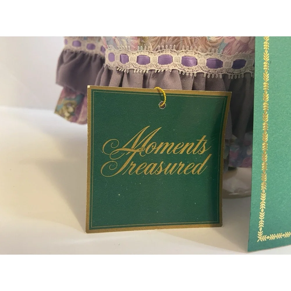 Vintage Moments‎ Treasured Porcelain Doll & Stand with Certificate