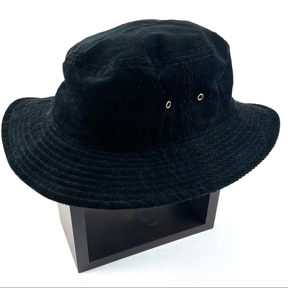 Newhattan Corduroy‎ Bucket Hat Black Size S/M