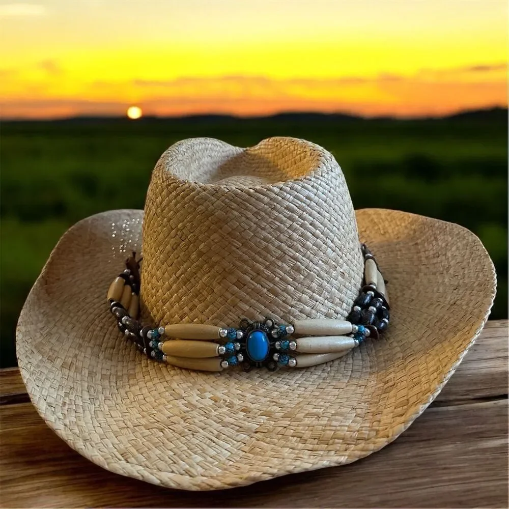 Renegade Made In The USA Unisex Western Straw Hat Removable Band