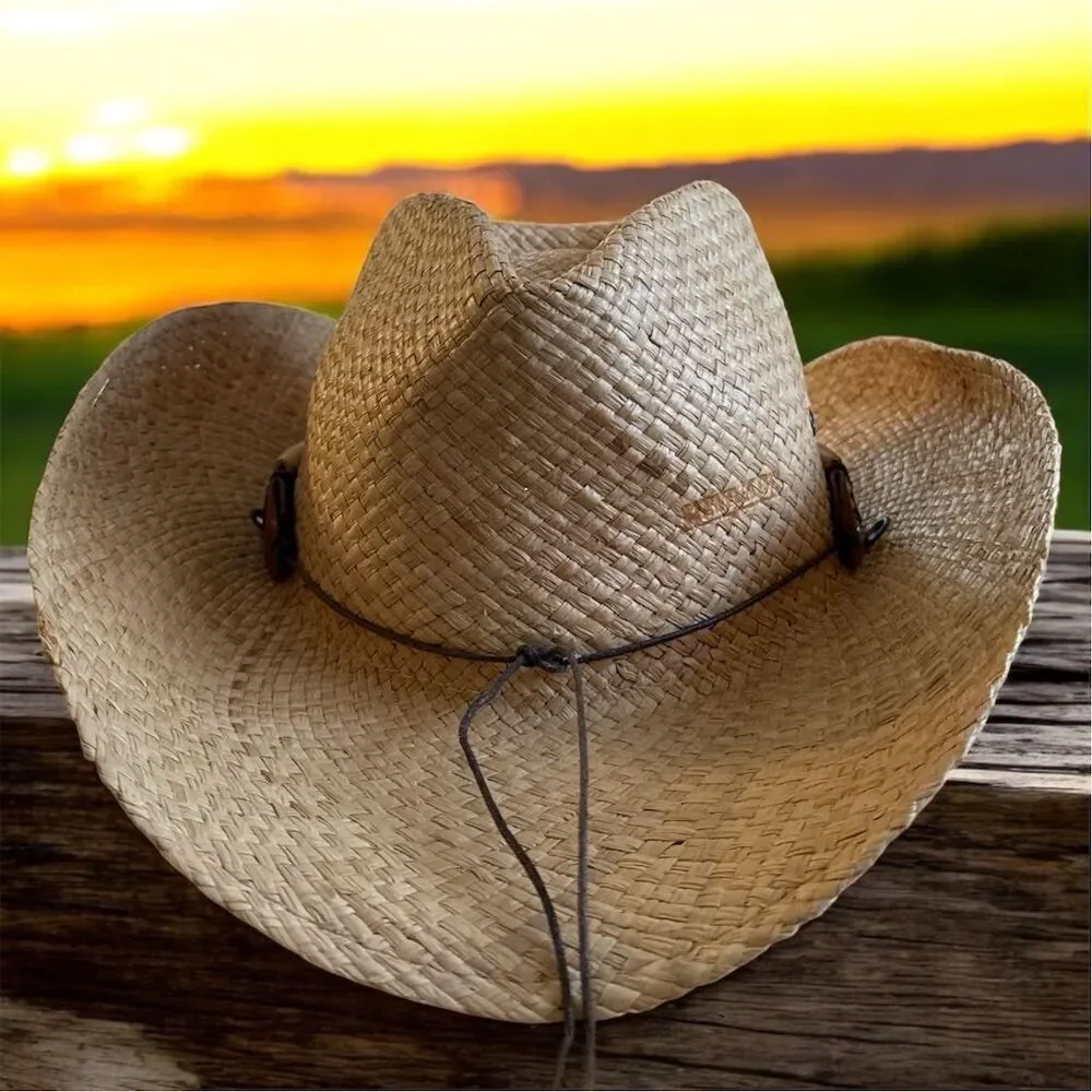 Renegade Made In The USA Unisex Western Straw Hat Removable Band