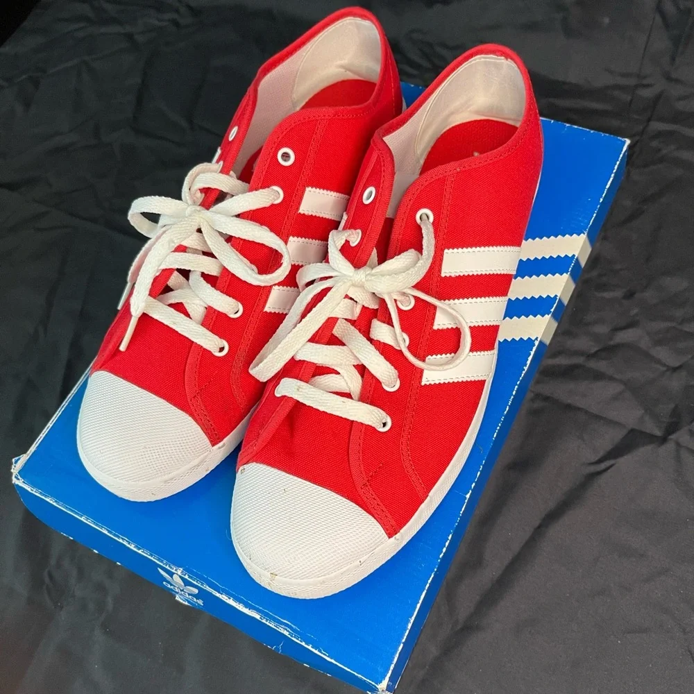 Adidas San Reno Red Size 13‎ Pre Owned w/box