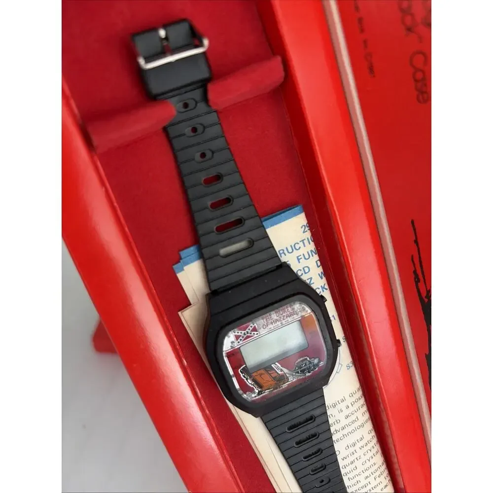 1981 UNISONIC THE DUKES OF HAZZARD LCD QUARTZ WATCH - NEW In BOX