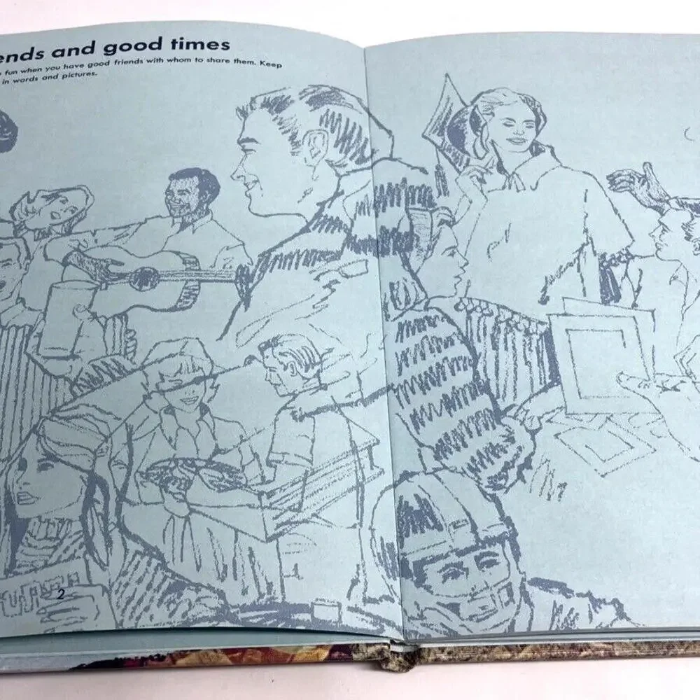 Vintage 1970s Scrapbook Memory‎ Book High School Senior Memories
