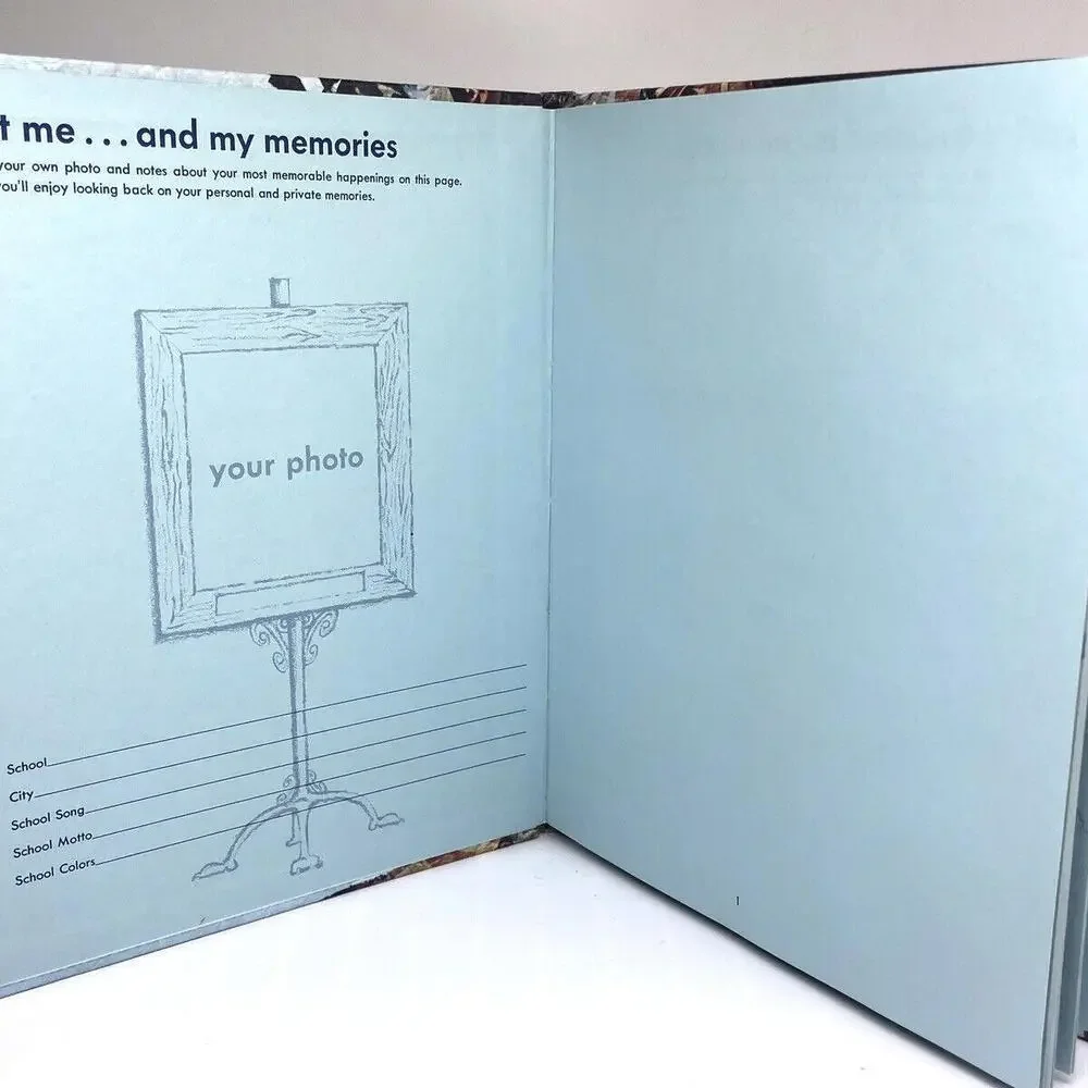 Vintage 1970s Scrapbook Memory‎ Book High School Senior Memories