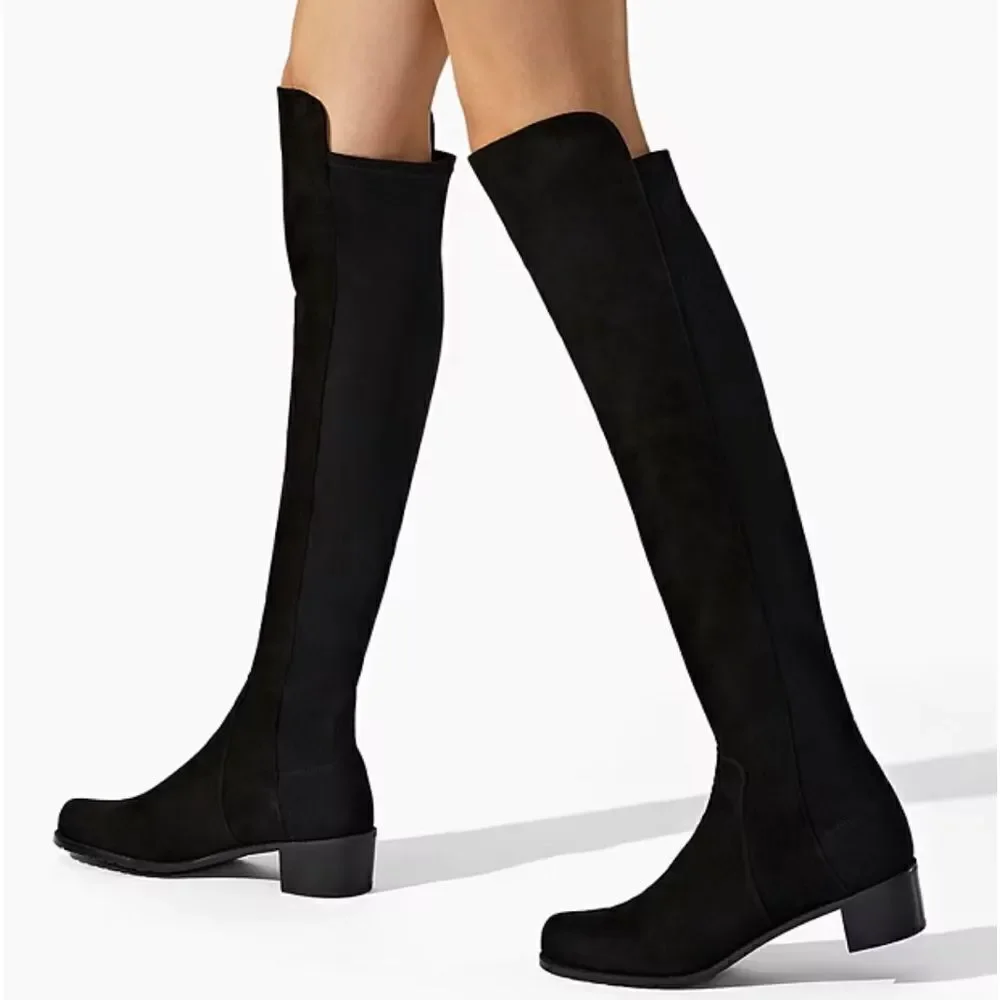 NWT Stuart Weitzman & Dust Bag suede Reserve Boot size 8.5 B $795