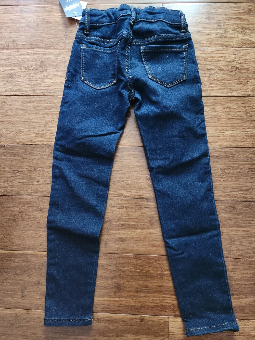 New GAP Kids Girls Dark Blue Fantastiflex Skinny Jeans Pants, Size 6 Regular