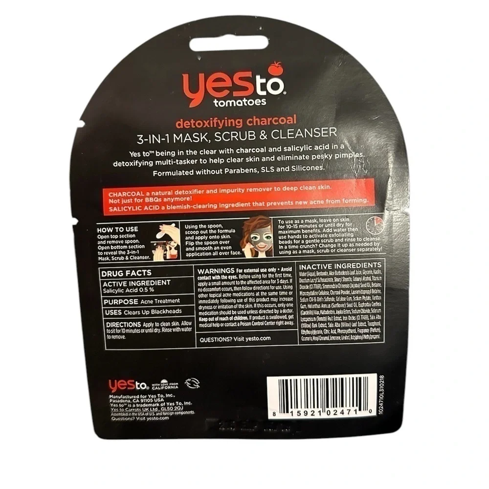 YesTo cleanser 482 skin