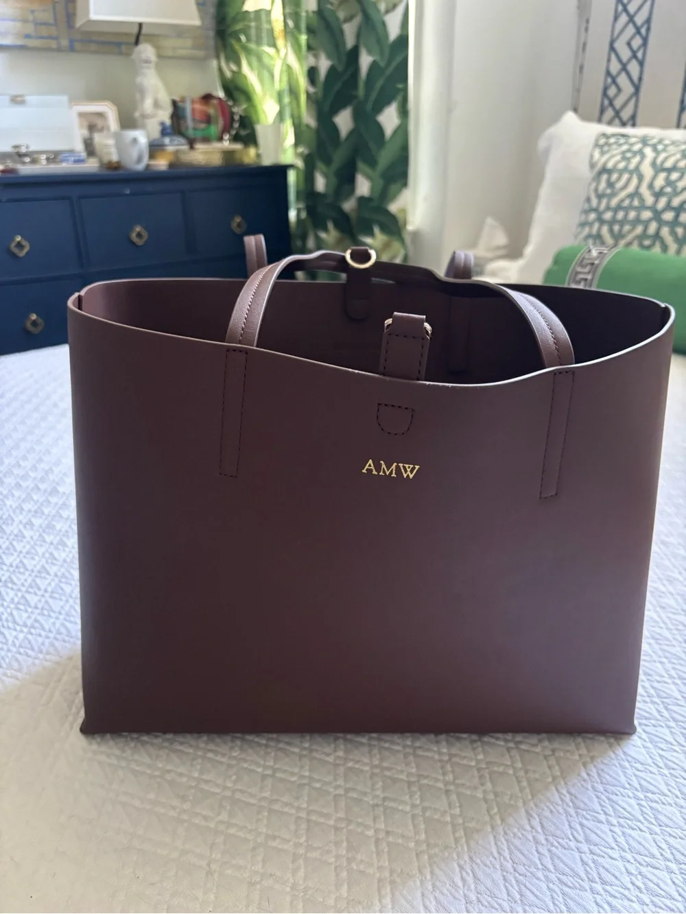 Mark & Graham Brown Fillmore Leather Tote