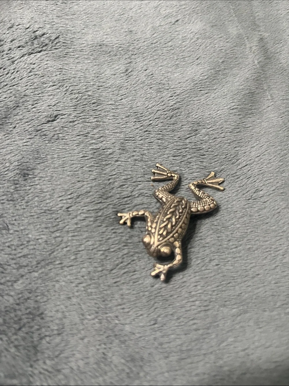Vintage Frog Brooch .925 silver Mexico jewelry