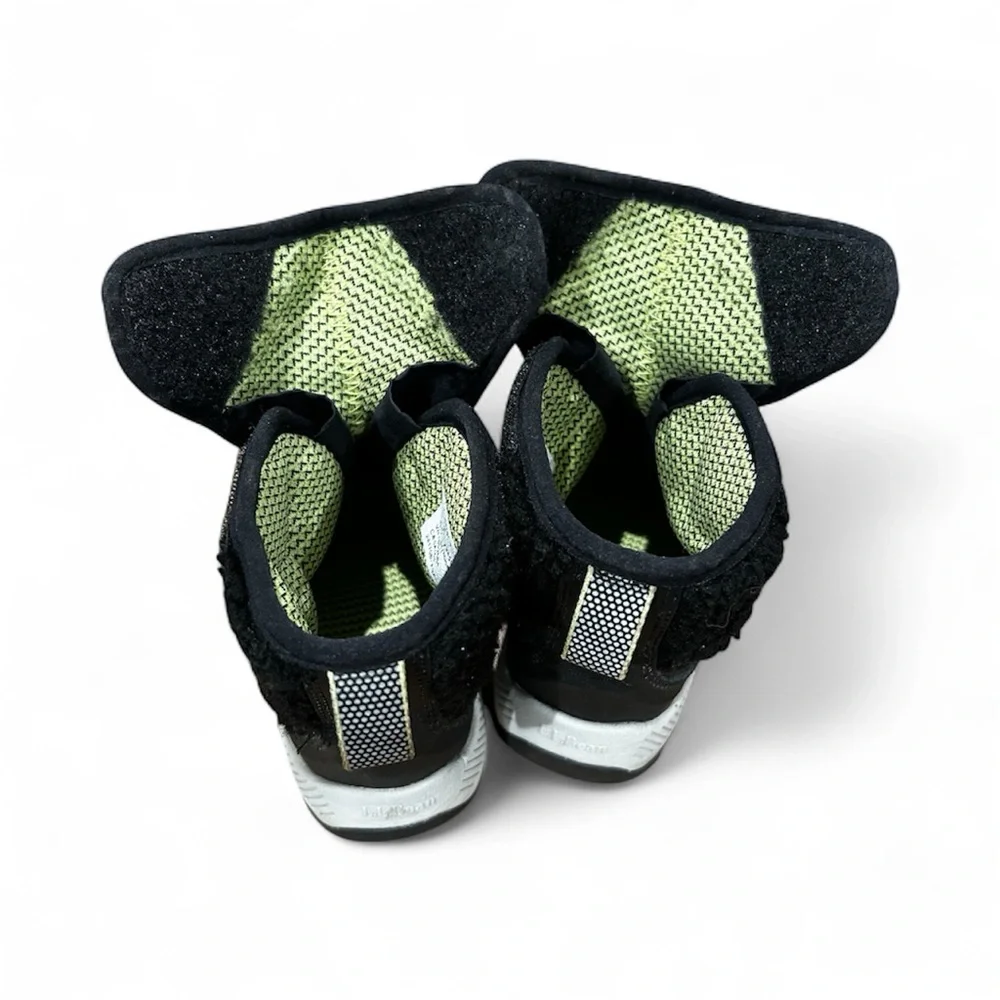 L.L.Bean Kids Velcro Sherpa Insulated Snow Boots Durable Water Repellent Sz 9 T