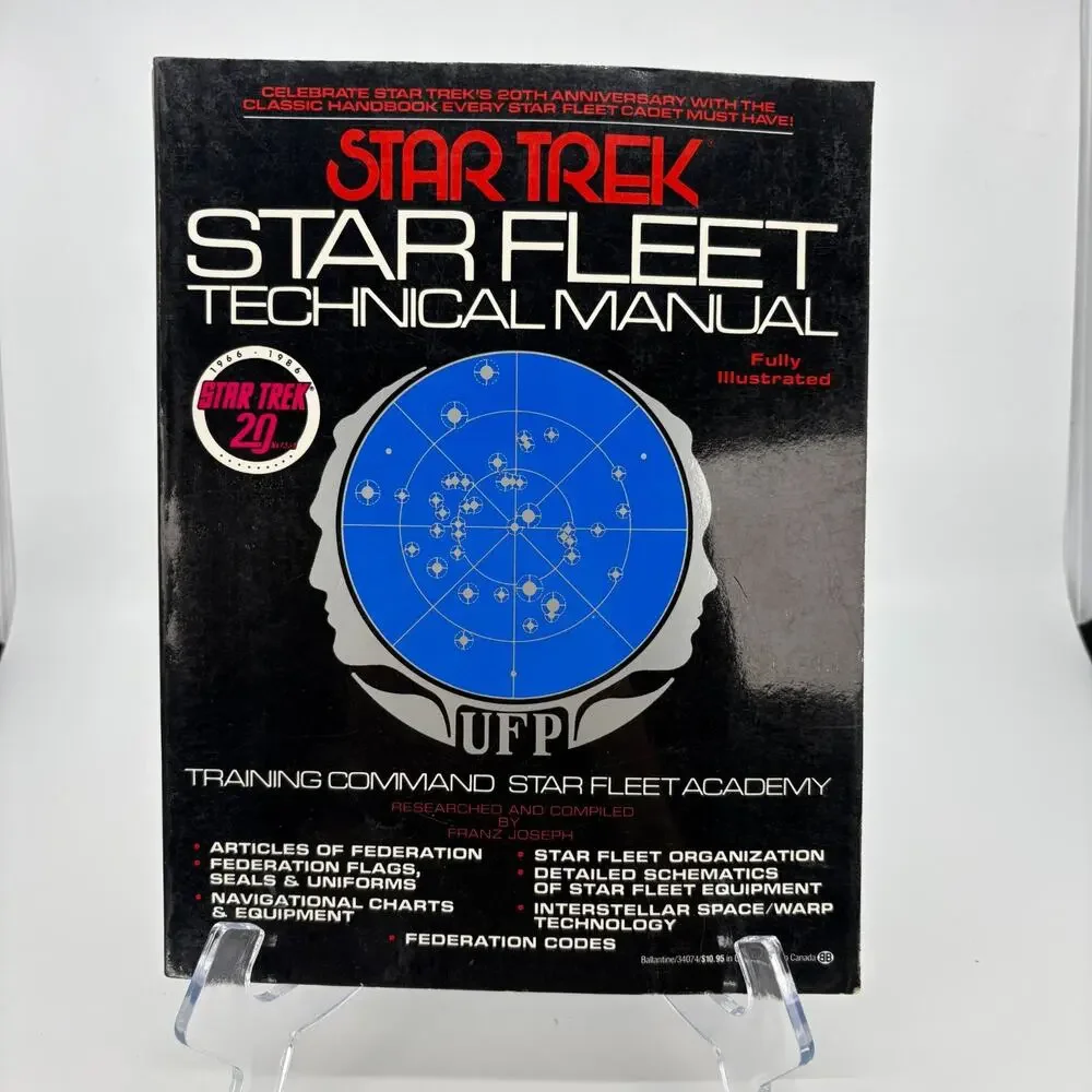 Star Trek Star Fleet Technical Manual Franz Joseph 20th Anniversary Paperback