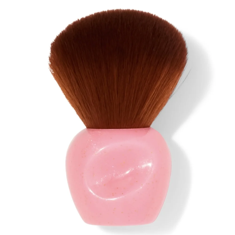 3/$12 Sweet & Shimmer Kabuki Face Makeup Brush in Pink Buff Blend Set