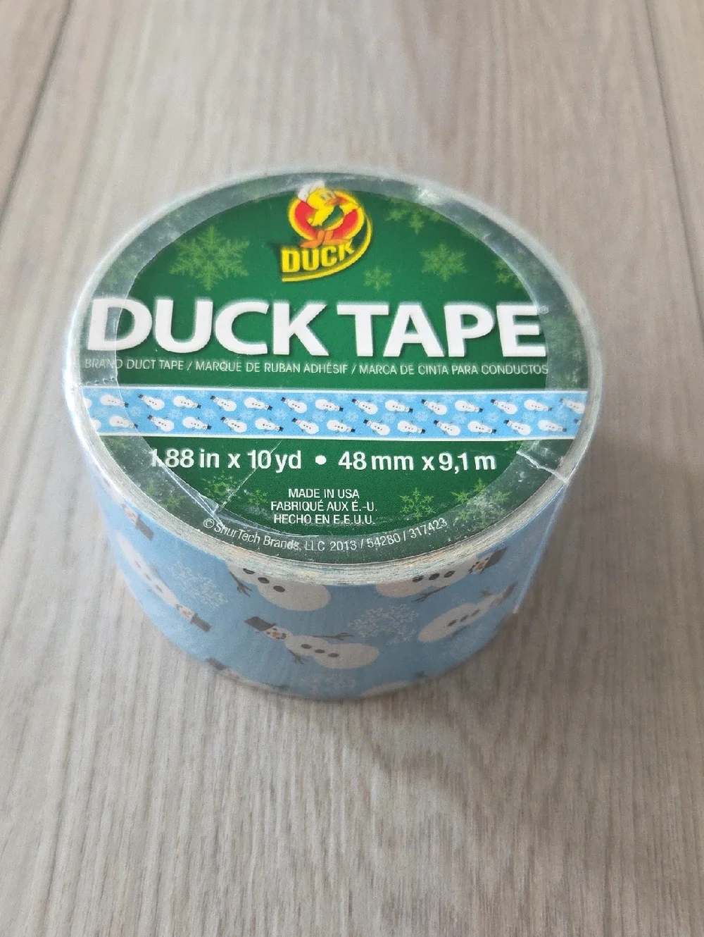 Duck Tape Snowman Duct Tape Roll Holiday Winter Christmas Craft 1.88” x 10 yd