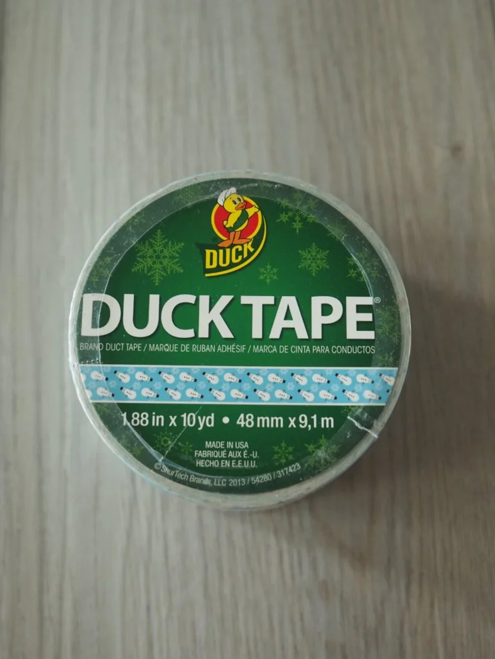 Duck Tape Snowman Duct Tape Roll Holiday Winter Christmas Craft 1.88” x 10 yd