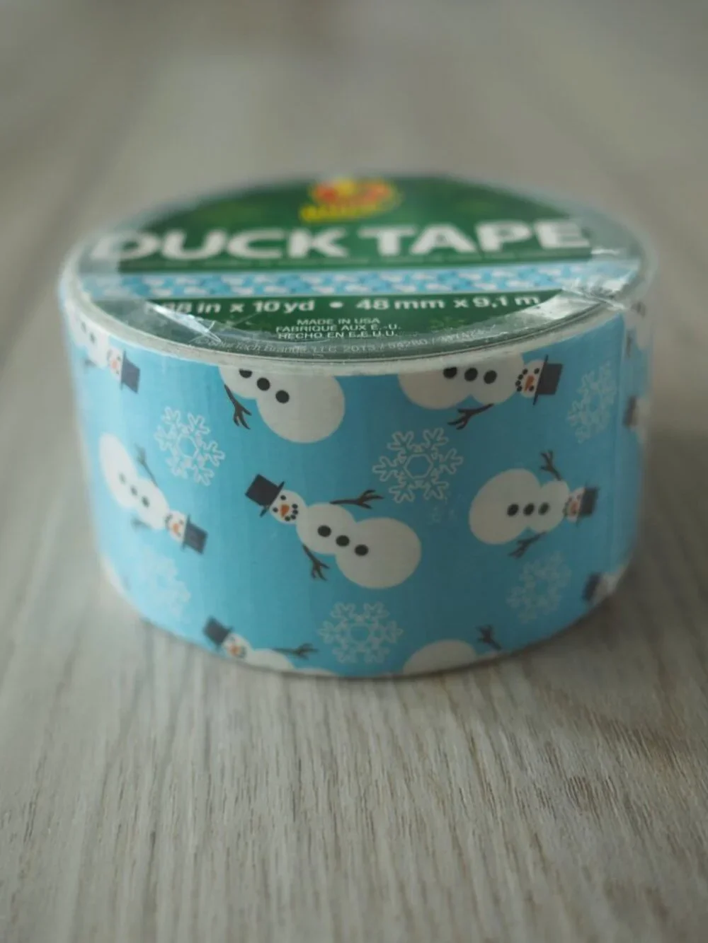 Duck Tape Snowman Duct Tape Roll Holiday Winter Christmas Craft 1.88” x 10 yd