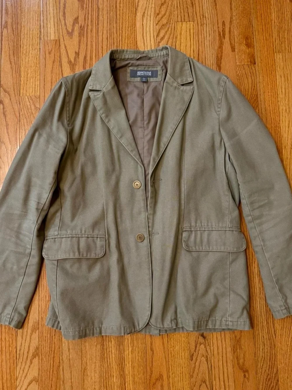 men’s kenneth cole reaction grey/khaki blazer jacket