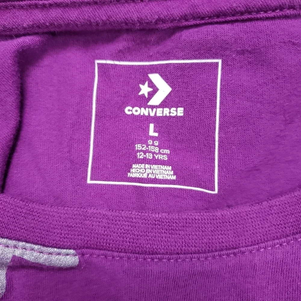 Converse girls purple