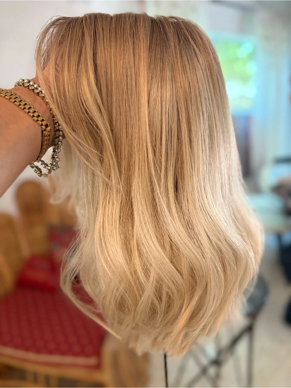 BELLE TRESS Blonde SUGAR RUSH Long HF Synthetic Wig! Full Mono & Lace Front!