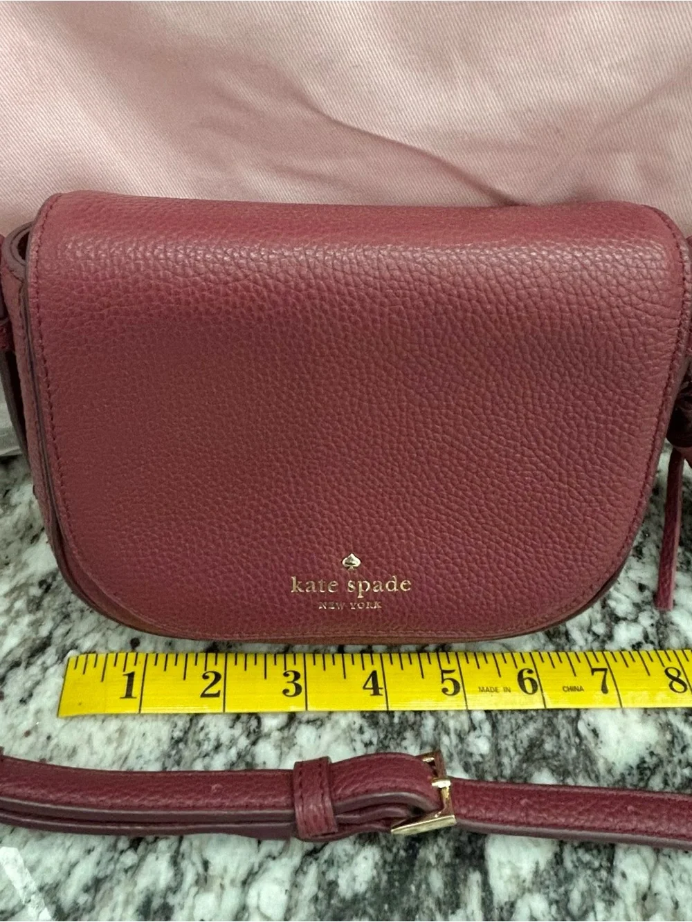 kate spade compact pebbled