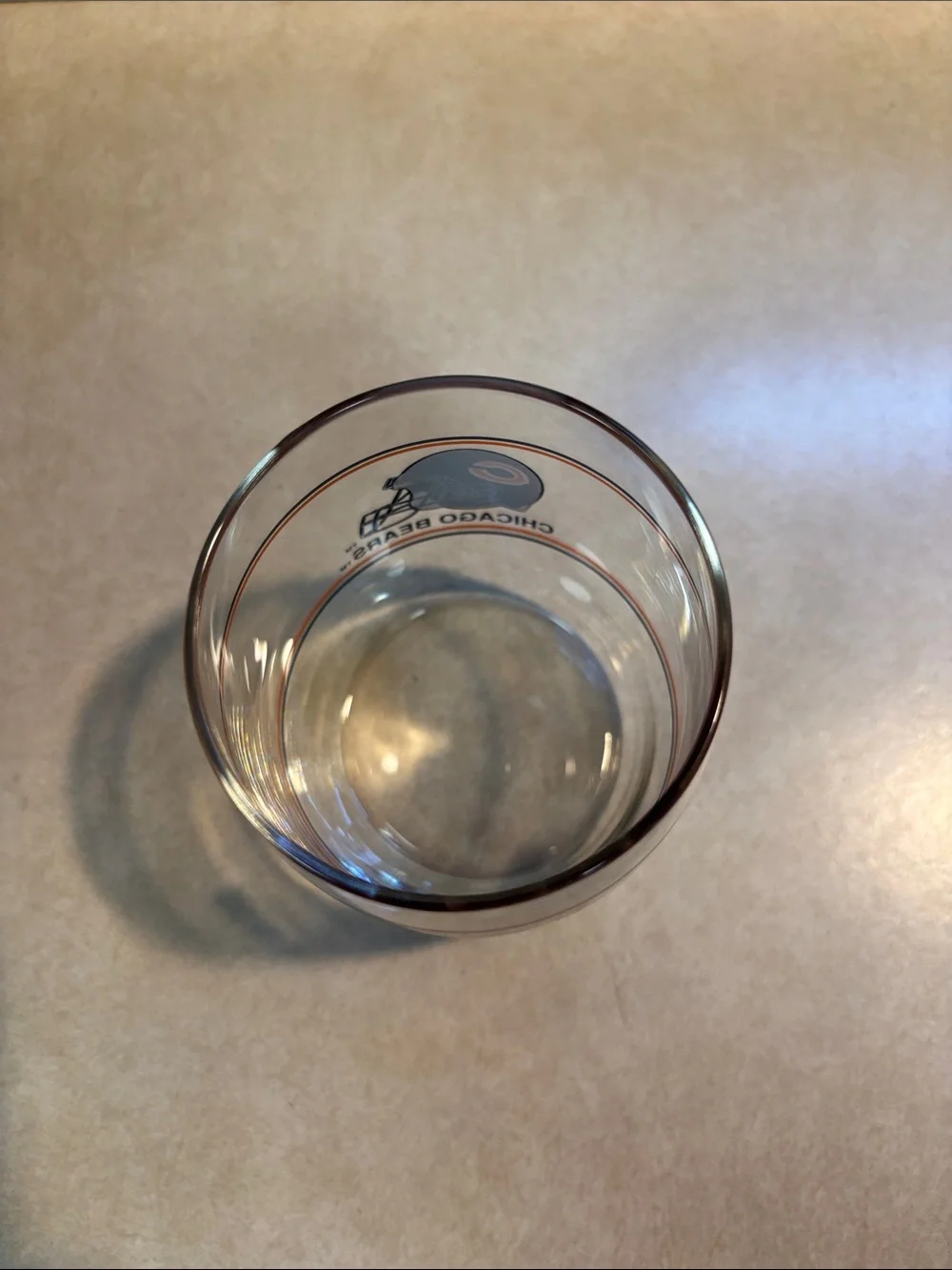 NFL official glass