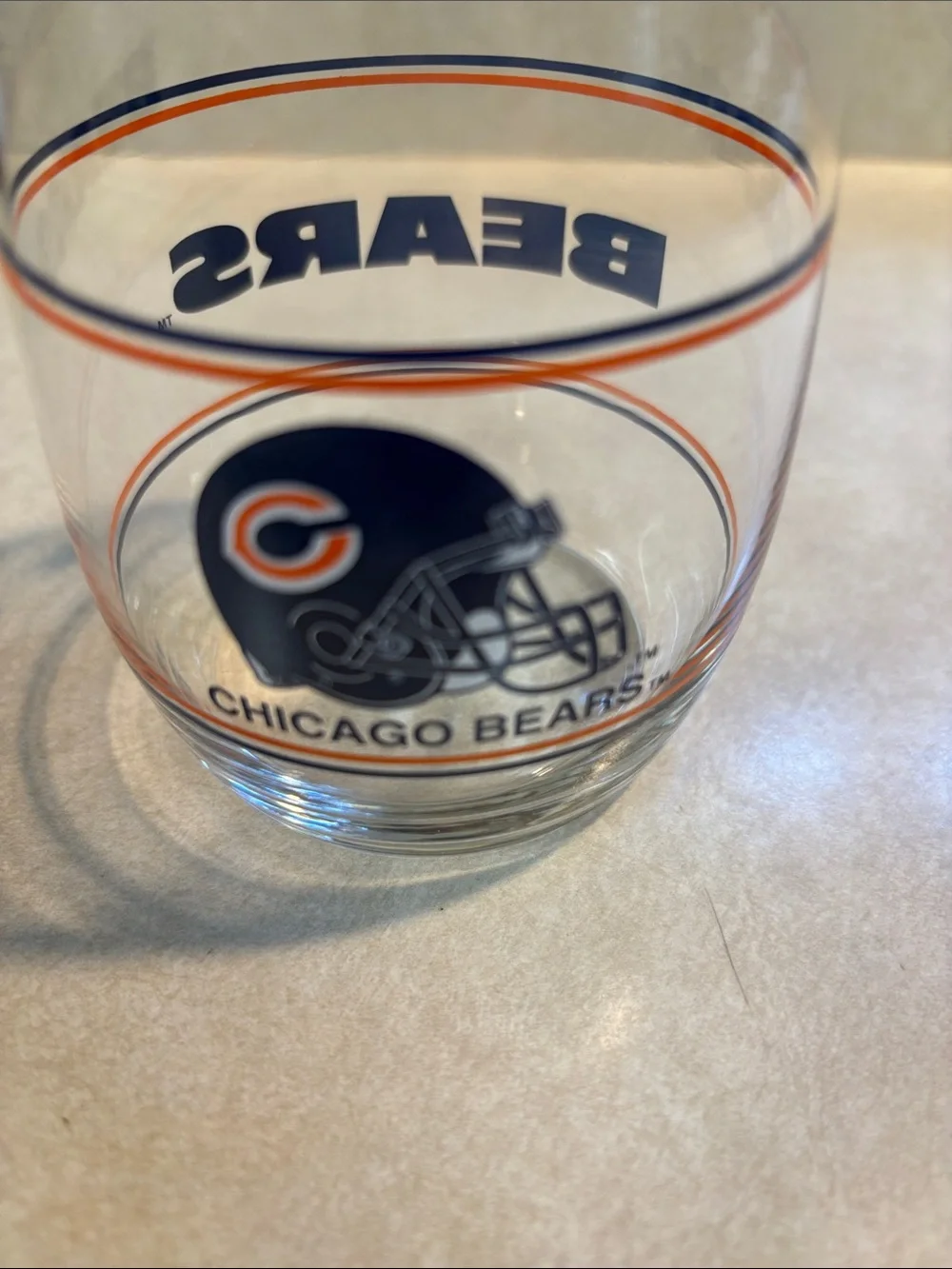 NFL official glass