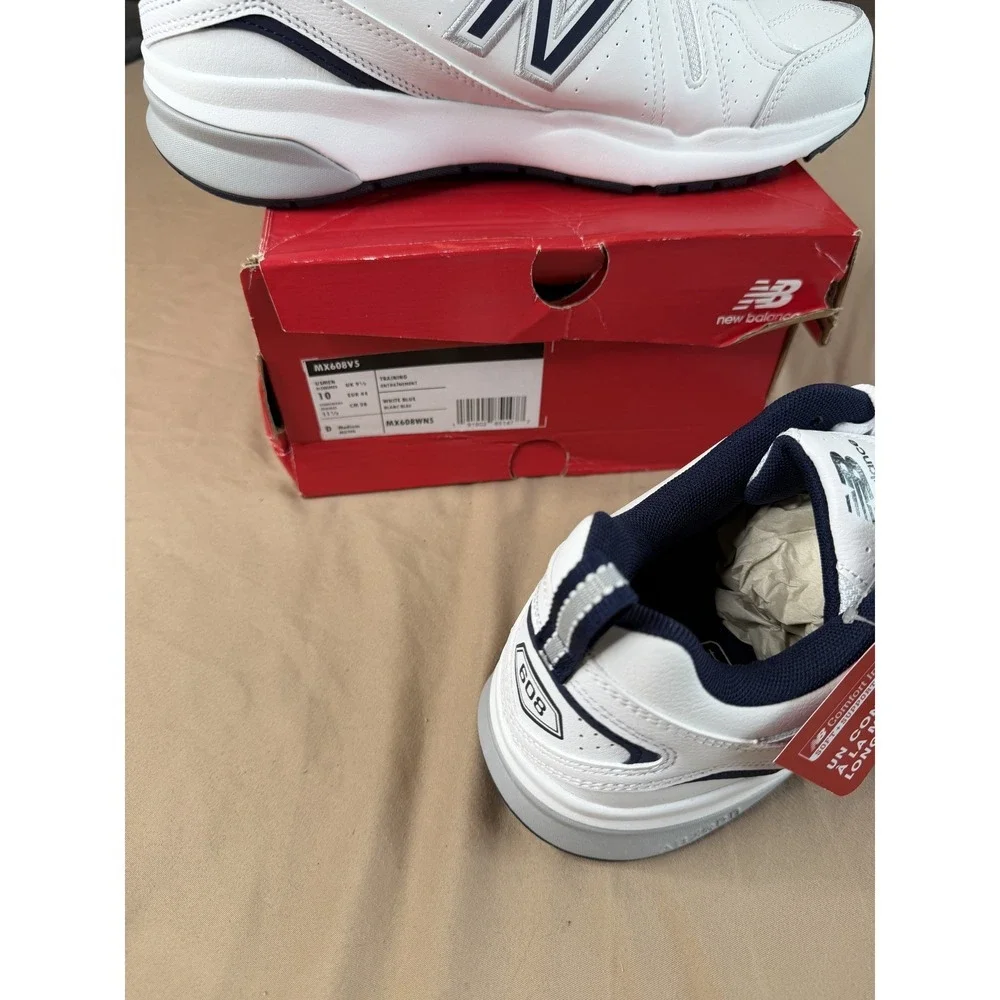 New Balance MX608V5 White Blue Training Shoes Men's 10D New in Box