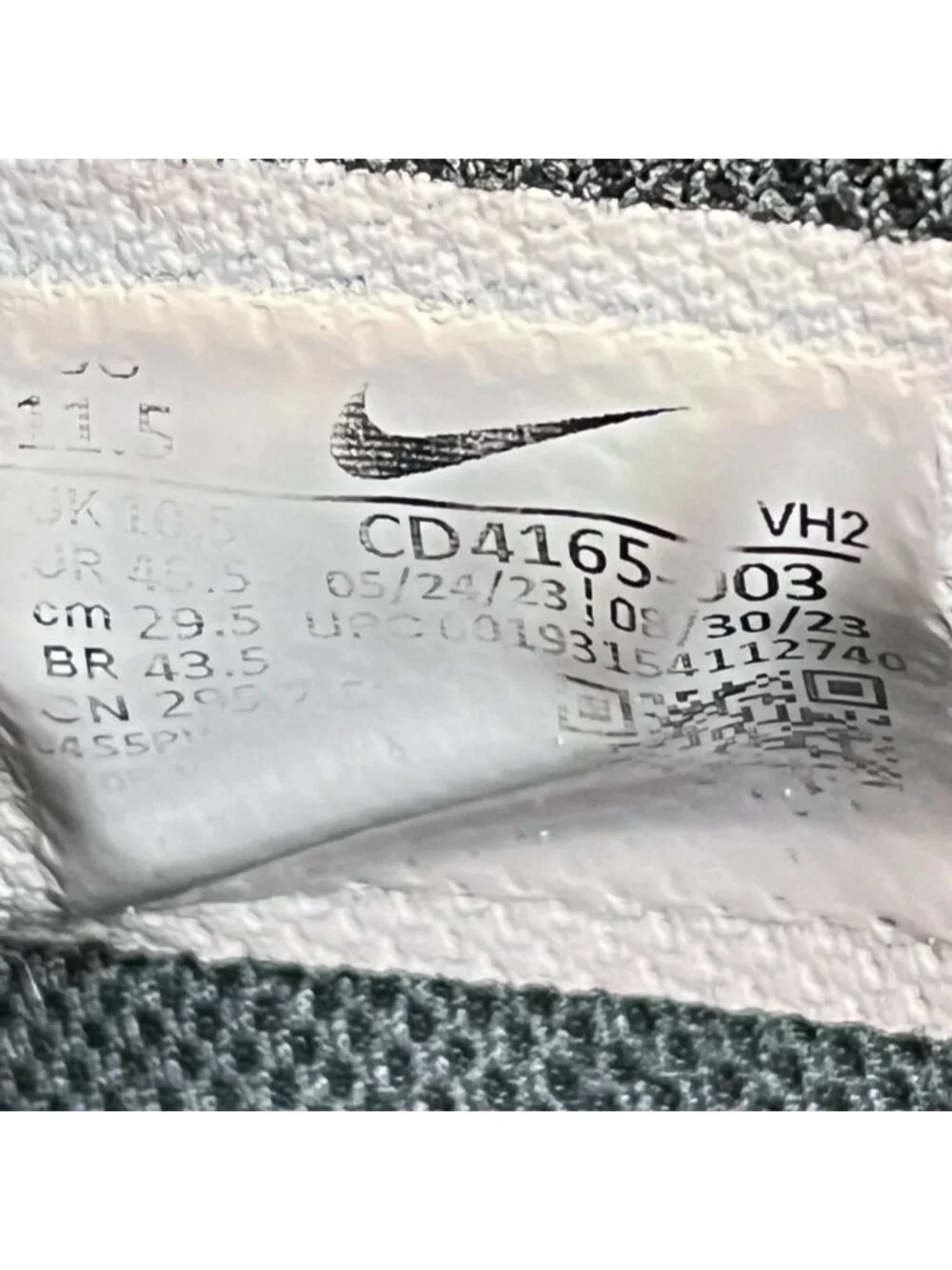 Nike seller notes