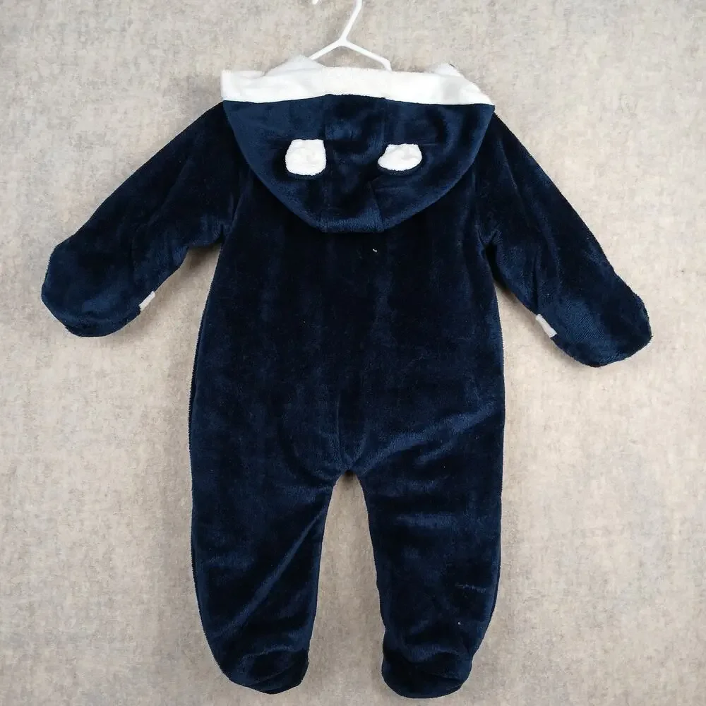 Vintage Y2K Tigger Winnie The Pooh Snowsuit Disney 6-9m Baby Toddler FULL ZIP