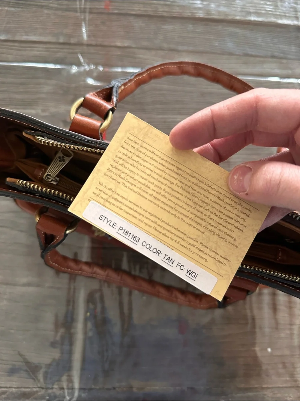 Patricia Nash gold leather