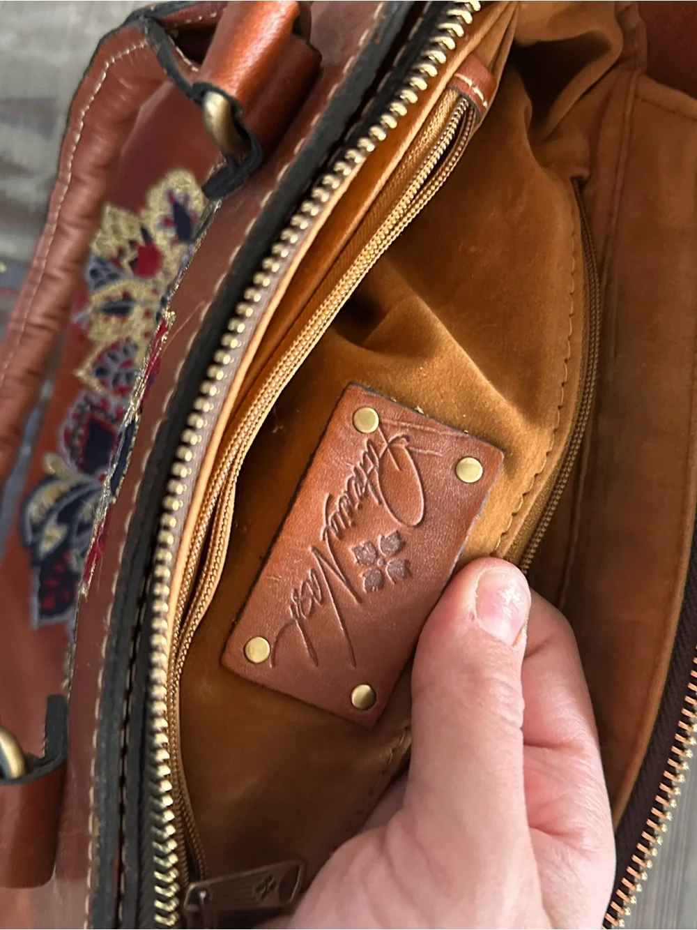 Patricia Nash leather gold