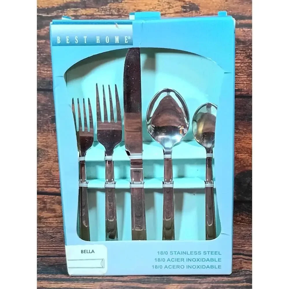 Best Home‎ Bella 20-Piece Stainless Steel Flatware Set