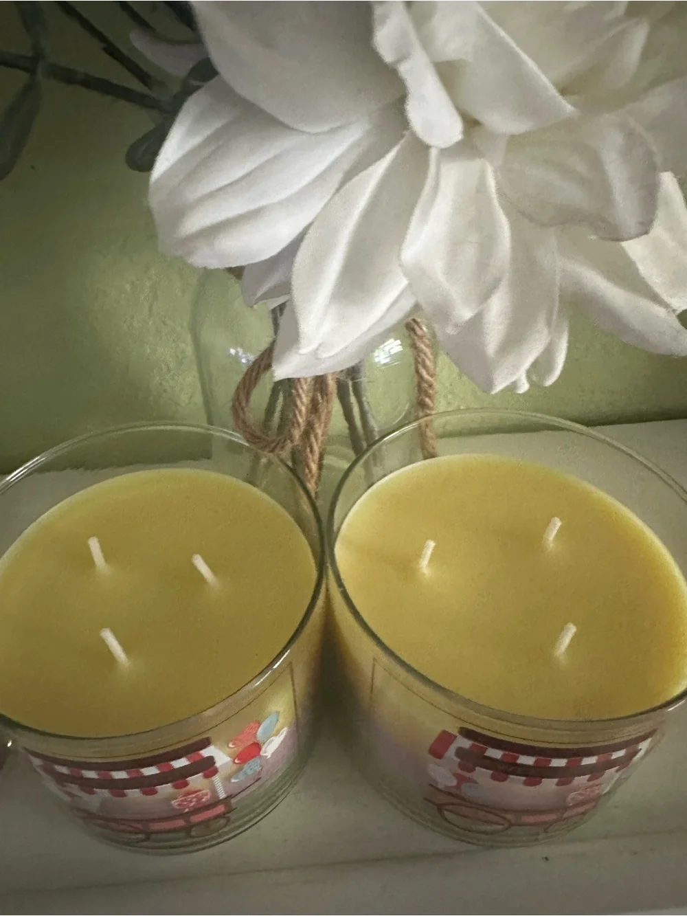 Bath & Body Works Sweet Shop Candle Trio-Tone Yellow Pink Purple X2