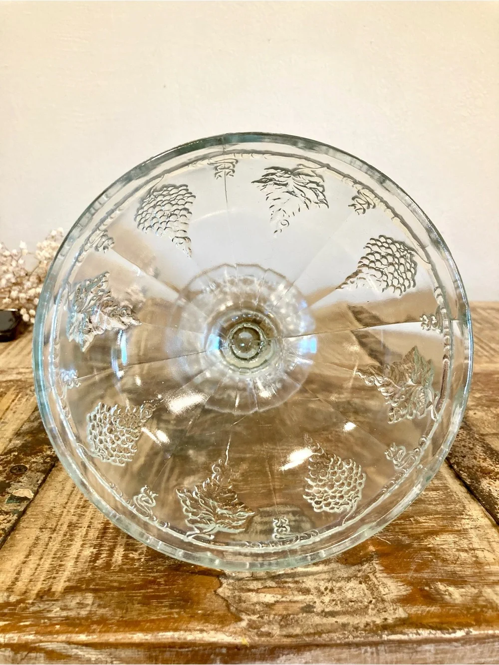 Vintage clear glass