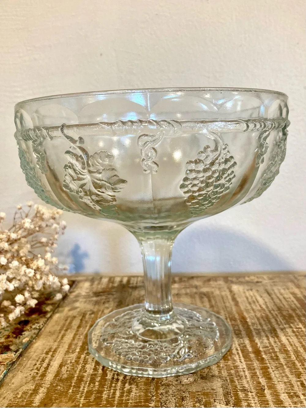 Vintage clear glass