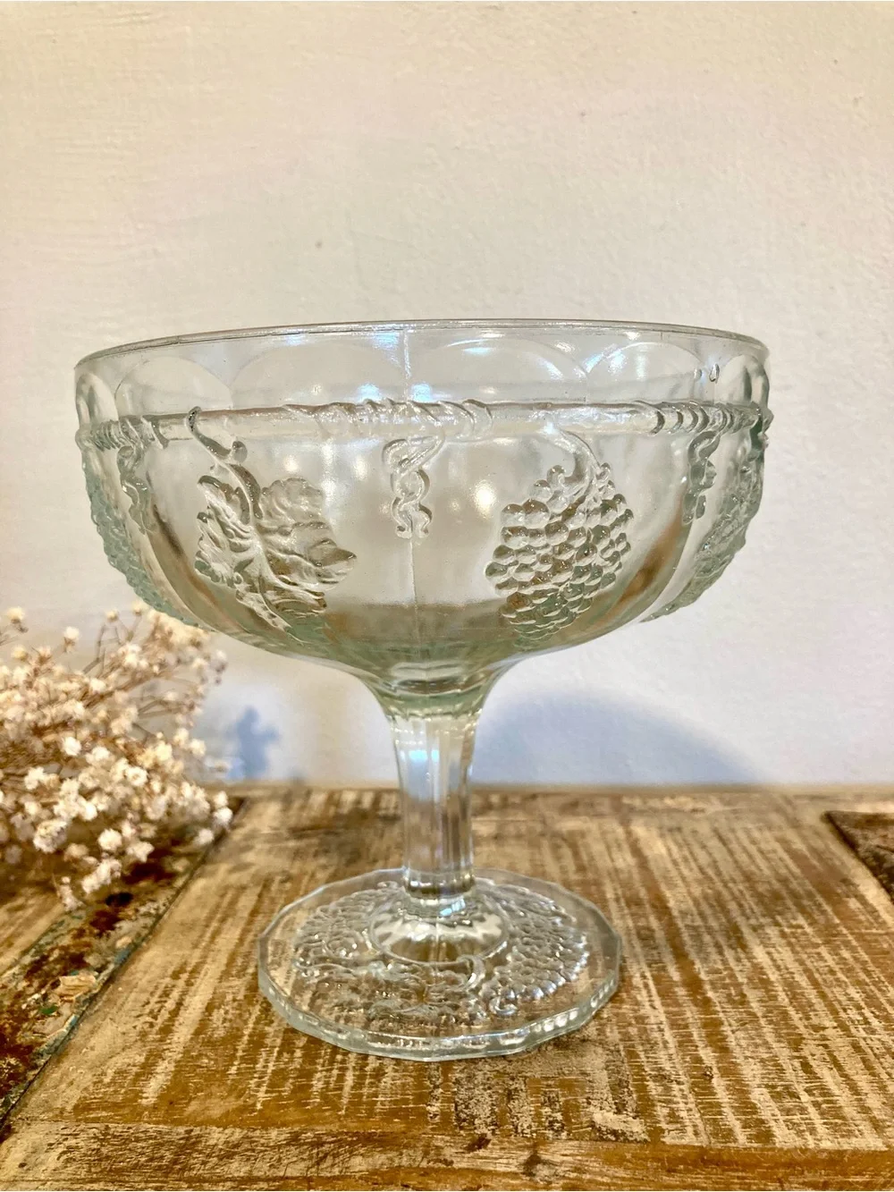 Vintage clear glass