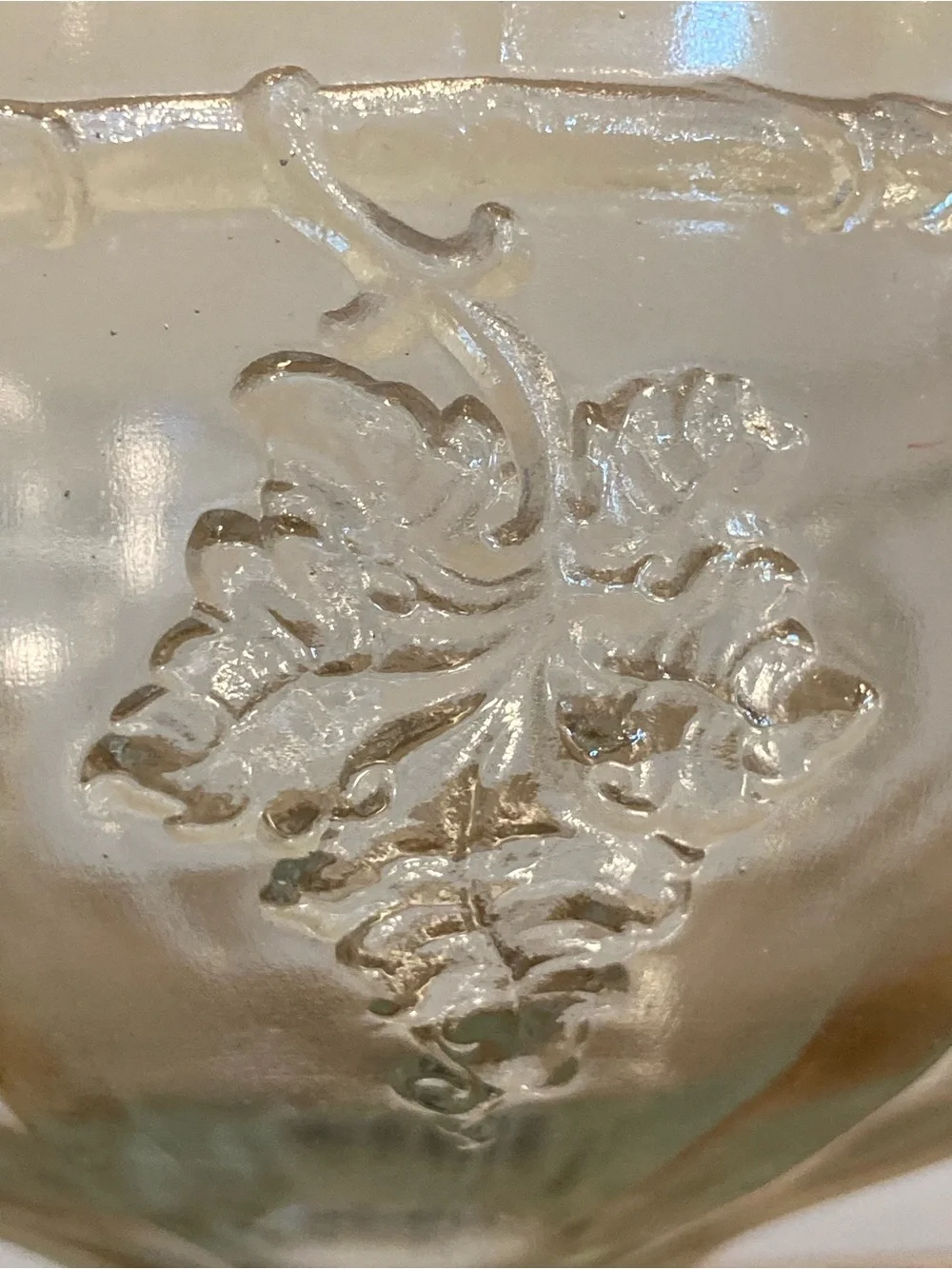 Vintage clear glass