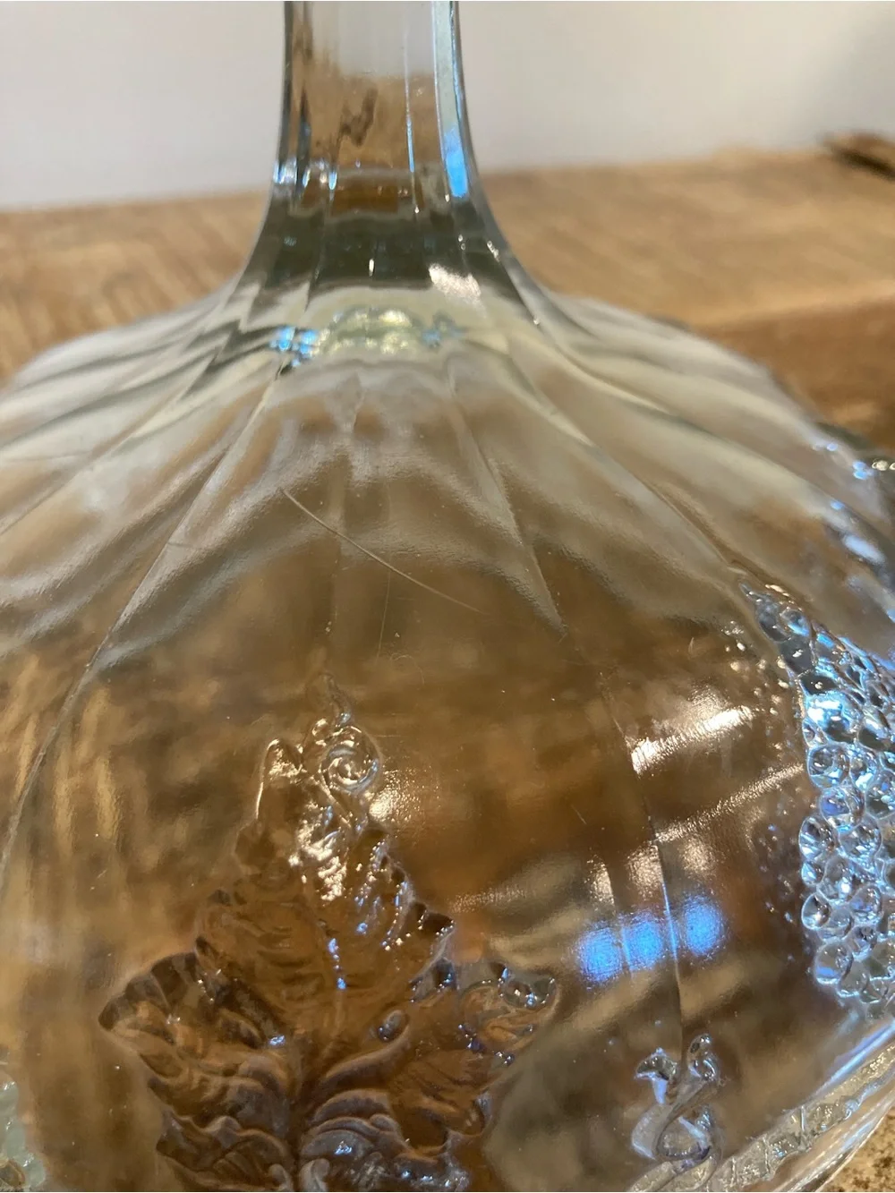Vintage clear glass