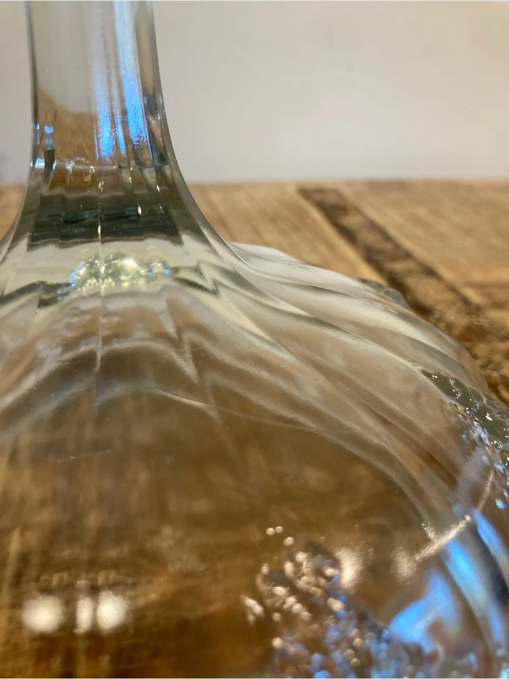 Vintage clear glass