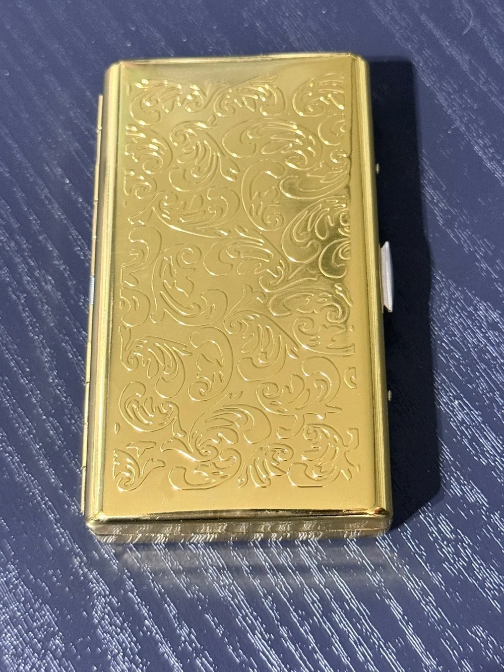 Gold Decorative Metal Card Case
