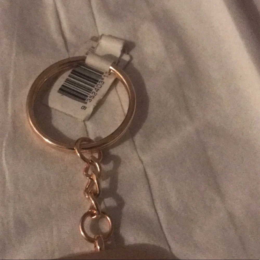 Cotton On rose gold capital R key chain bag charm new
