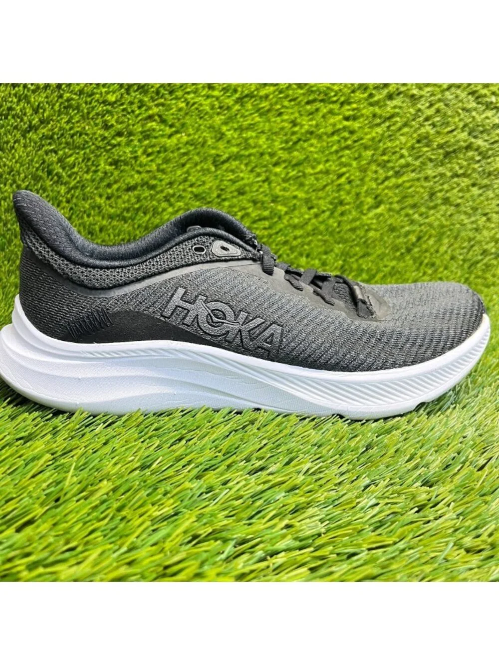 Hoka One One Solimar Womens Size 9.5 Black White Athletic Running Shoes Sneakers
