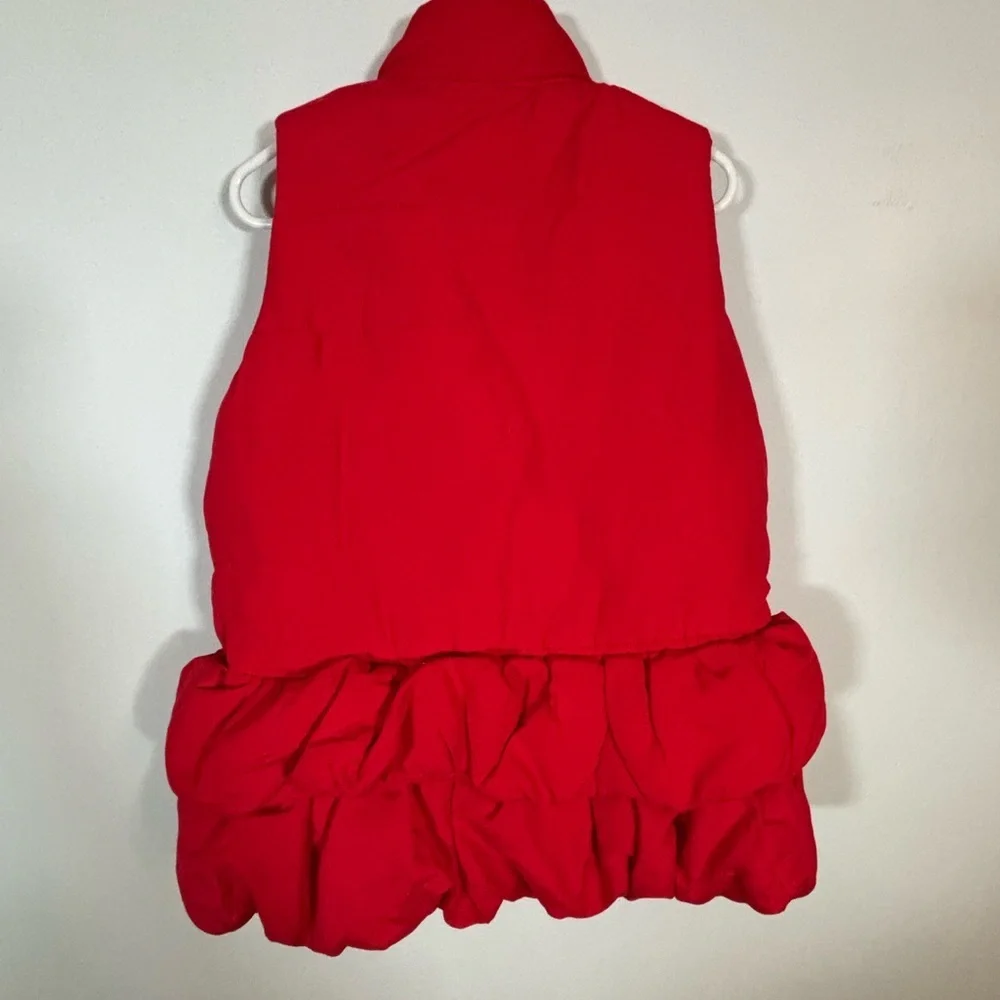 Kids Headquarters Girls 3pc Set Sz 6 Red Vest Glitter Top Houndstooth Leggings