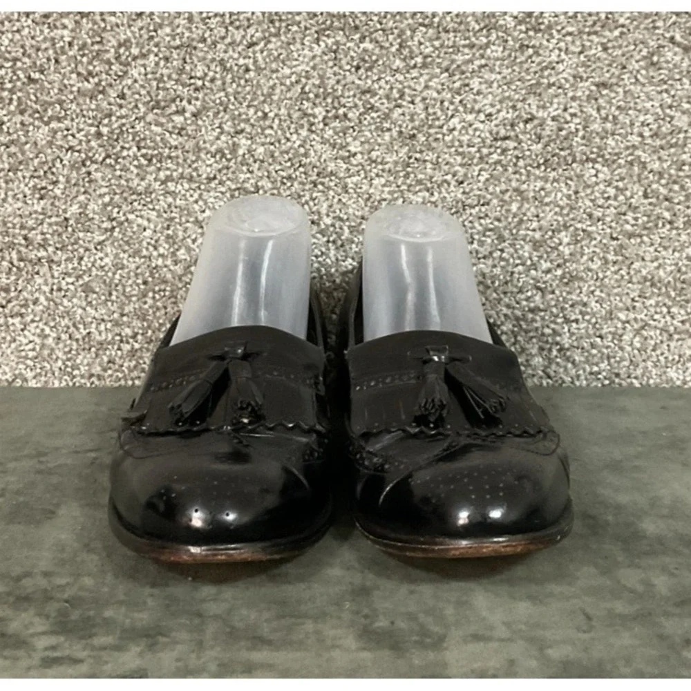 Men's Florsheim Black Leather Dress Shoes Wingtip Size 9.5D 20217 Brazil