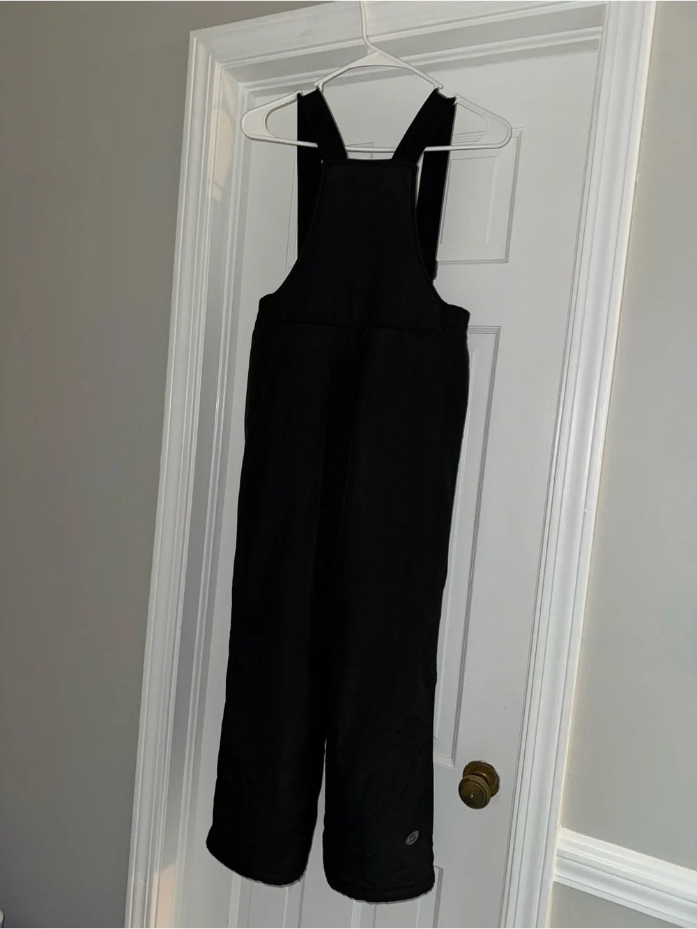 Slalom Youth Medium Black Insulated Bib Snow Pants