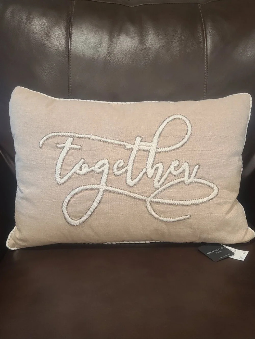NWT Throw Pillow By Magaschoni Home.