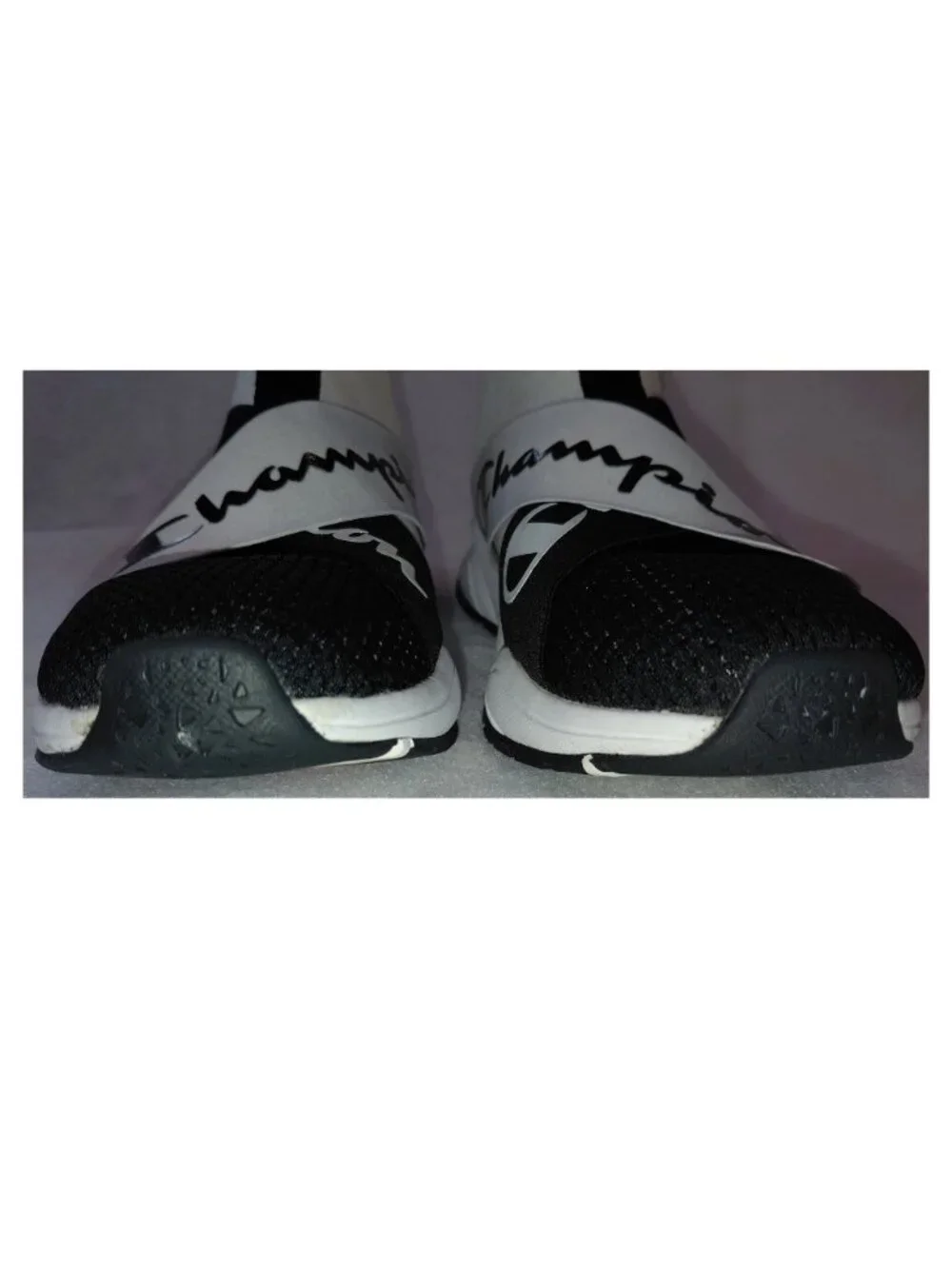 Champion Rally Crossover High-Top Slip-on Sneakers Black/White Size 7Y