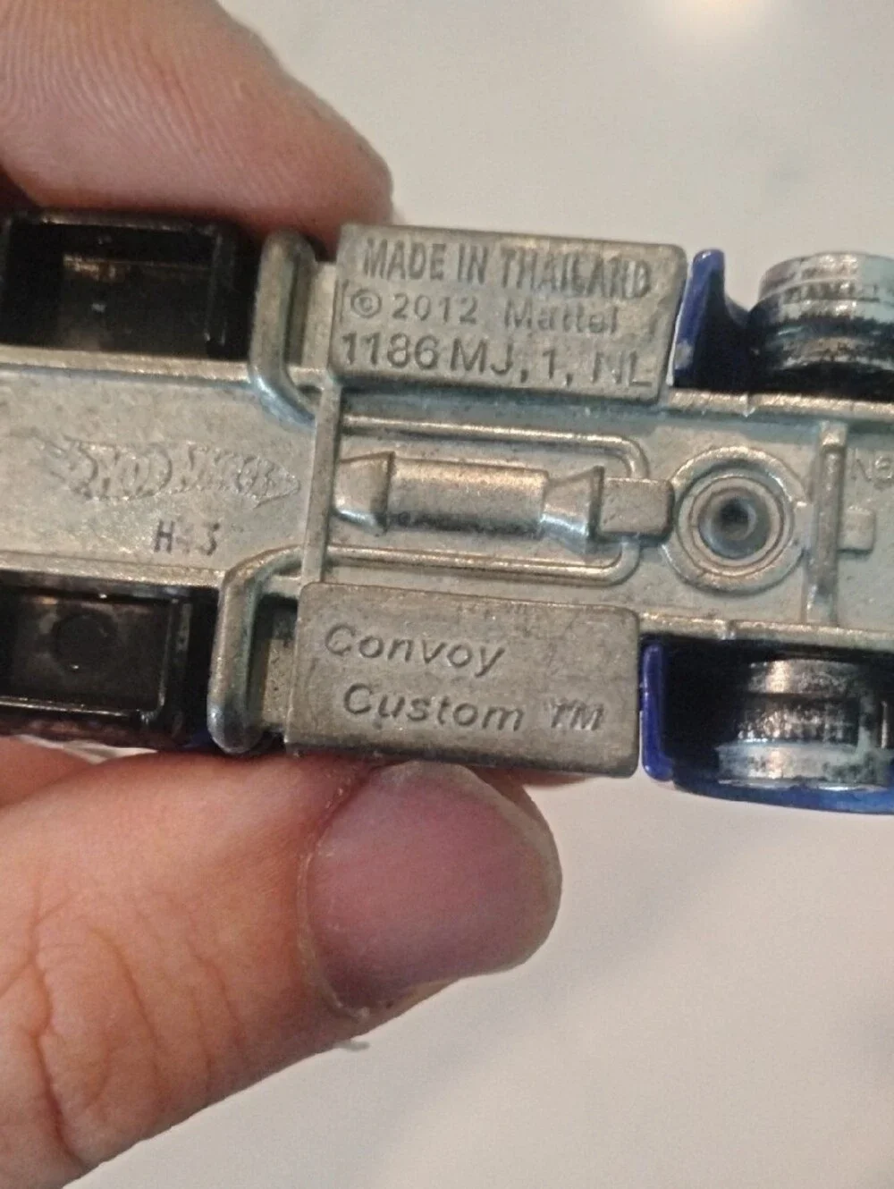 Hot Wheels branded blue